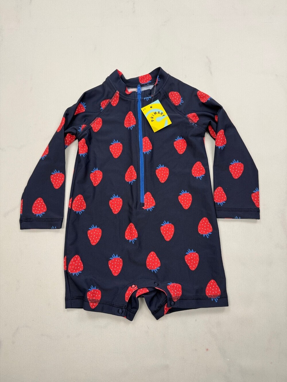 Primary Baby One-Piece Rash Guard Navy 2010s Printed - Girls 12-18 months